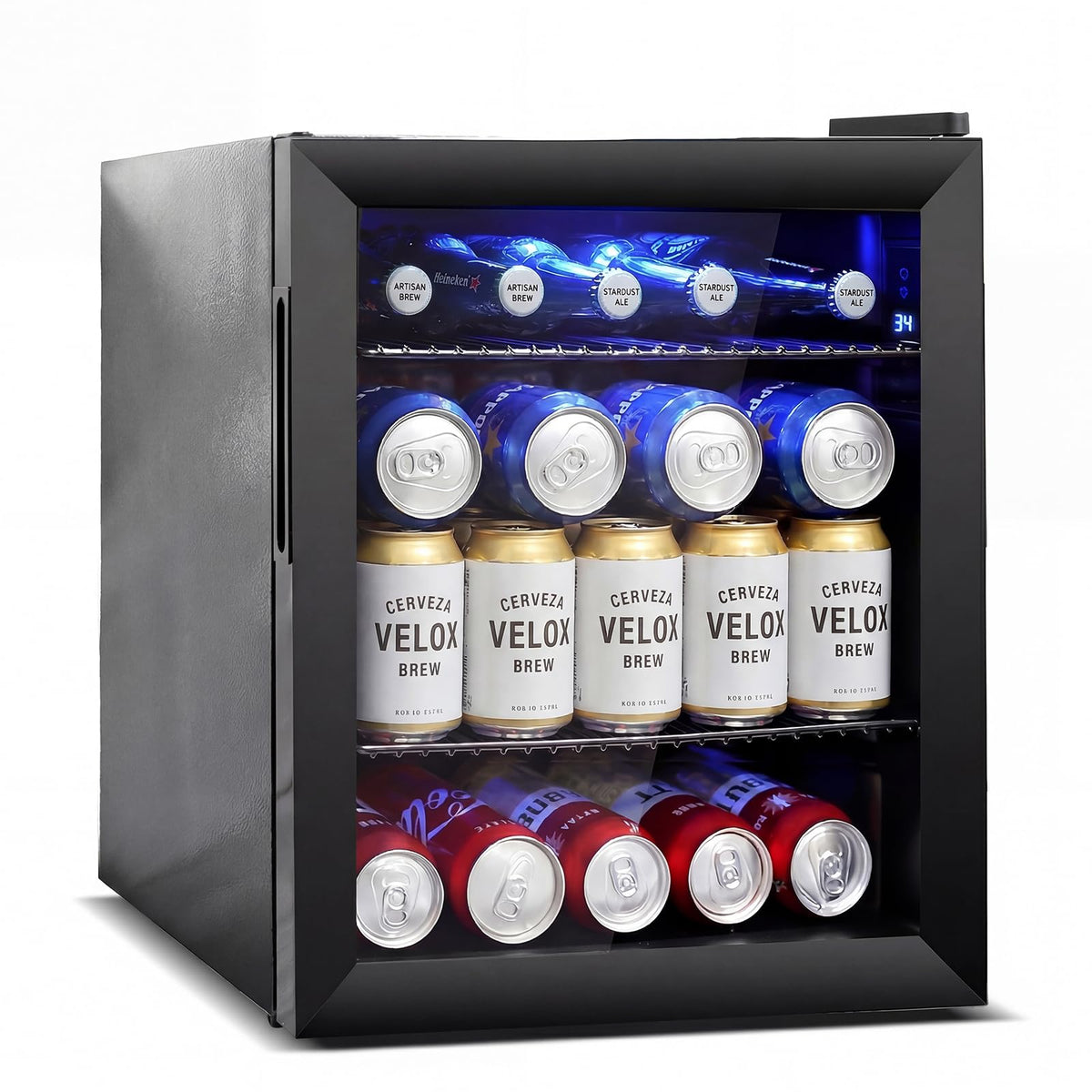 24 Inch Upgraded Dual Zone Wine and Beverage Refrigerator Cooler Jansha Store