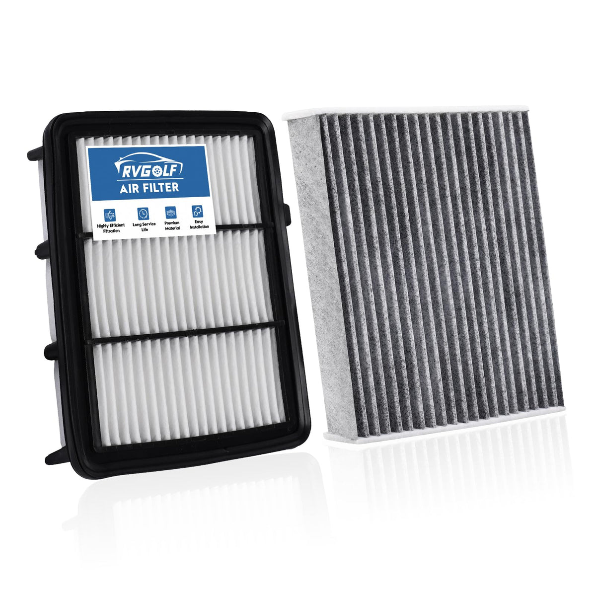 Not for Hybrid, Engine+Cabin Air Filter Fit 2015-2019 Sonata 2.4L (Gas) Jansha Store