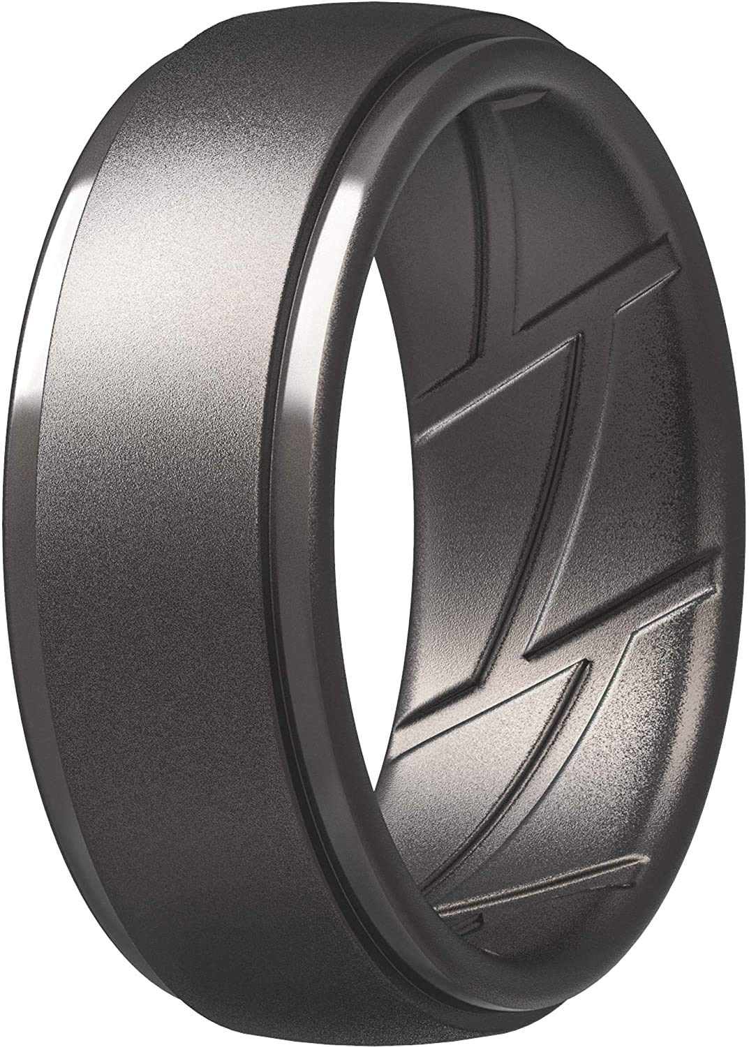 ThunderFit Men's Silicone Rings, Breathable Rubber Bands, 10mm Wide Jansha Store