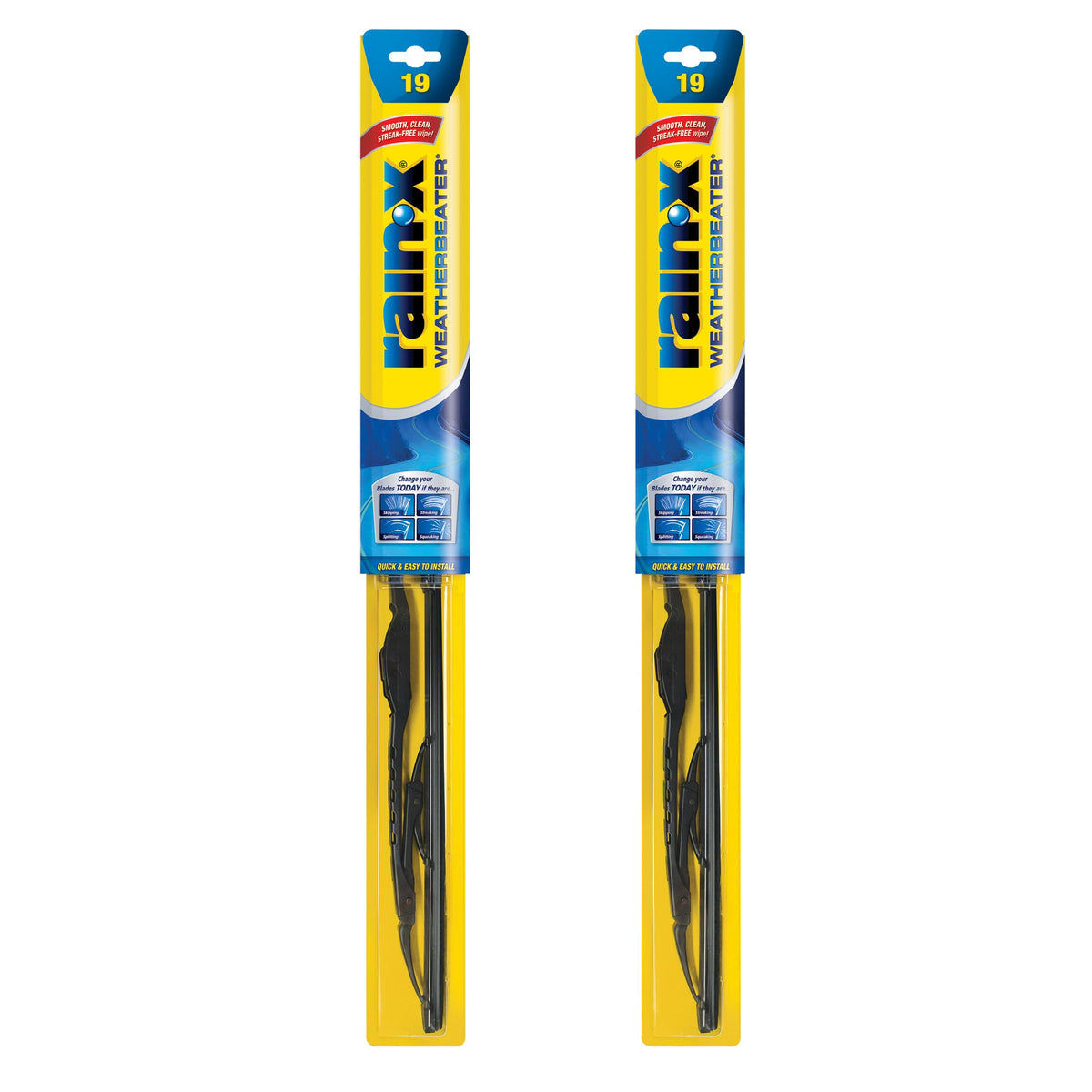 Rain-X 820149 WeatherBeater Wiper Blades, 22" Windshield Wipers (Pack of 2), Automotive Replacement Windshield Wiper Blades That Meet Or Exceed OEM Quality And Durability Jansha Store