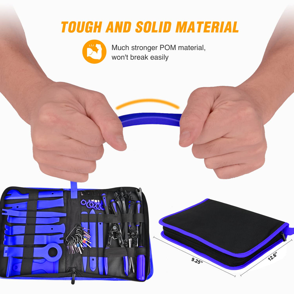 GOOACC 240PCS Bumper Retainer Clips Car Plastic Rivets Fasteners Push Retainer Kit 12 Popular Sizes Auto Push Pin Rivets Set -Door Trim Panel Fender Clips for GM Ford Toyota Honda Chrysler Jansha Store