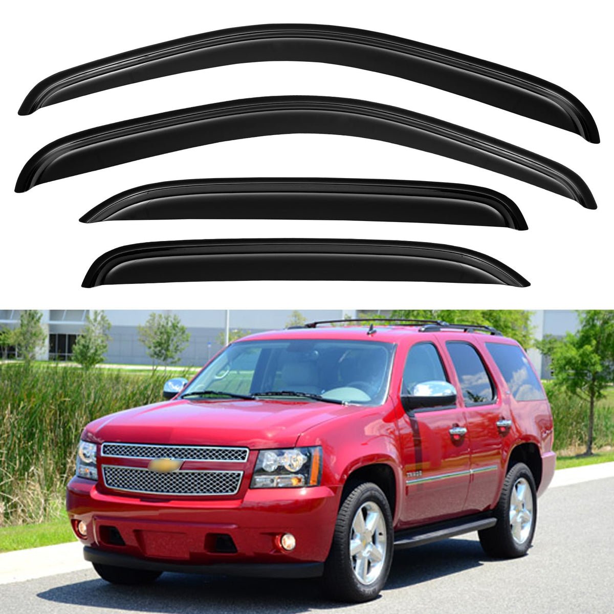Window Visors Rain Guards for 2015-2026 Ford F150 Crew/SuperCrew Cab Jansha Store