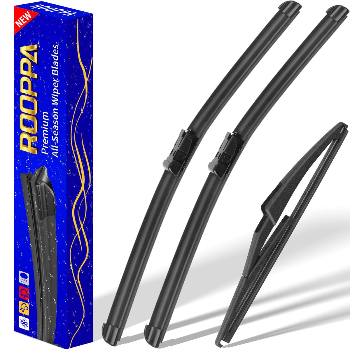 3 Wipers Fits Subaru Forester 2012-2018 Outback 2015-2019 Wiper Blades Jansha Store