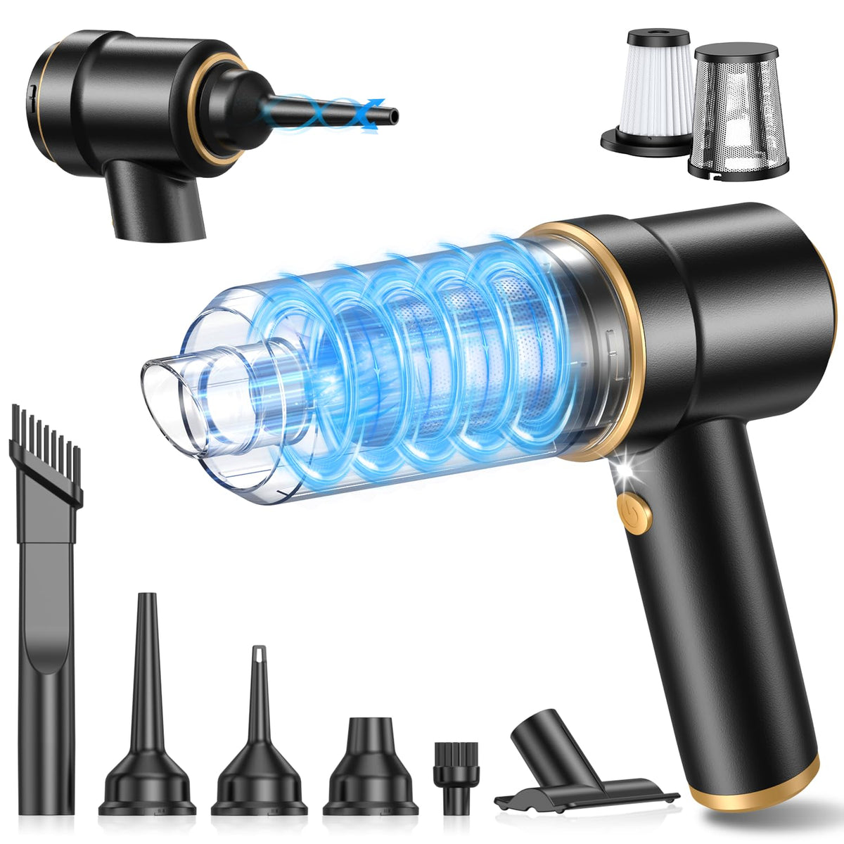 KMM Handheld Car Vacuum Cleaner, Hand Held Vacuum & Air Duster Jansha Store