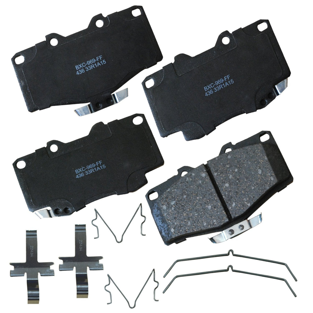 Bendix Premium SBC436A Ceramic Front Brake Pads for Toyota 4Runner 2002-2001, Hilux 2004, Tacoma 1998-1995 Jansha Store