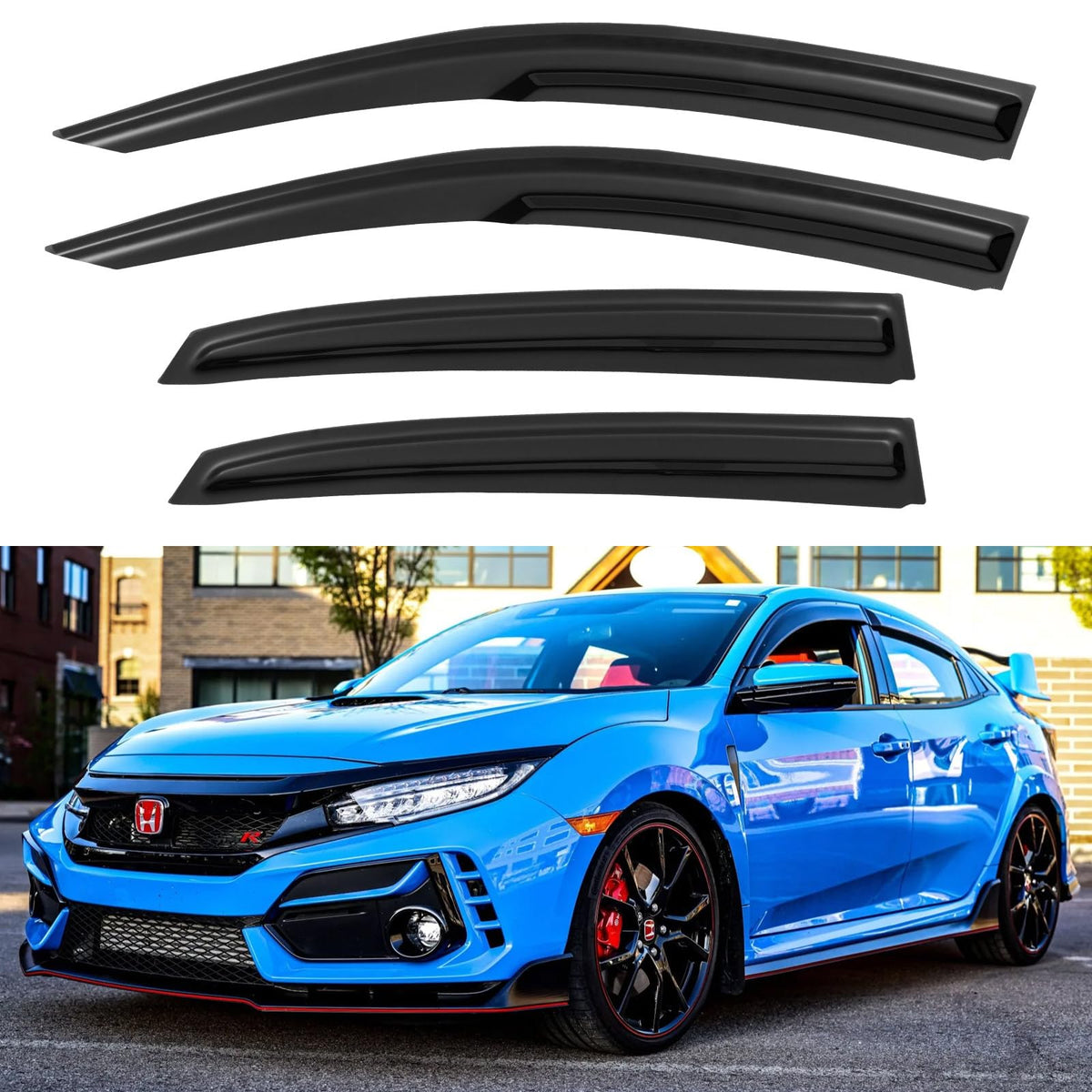 Window Visors Rain Guards for 2015-2026 Ford F150 Crew/SuperCrew Cab Jansha Store