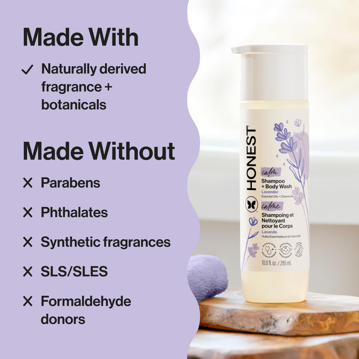 The Honest Company Shampoo & Body Wash, Tear-Free, Fragrance-Free, 10 fl oz Jansha Store