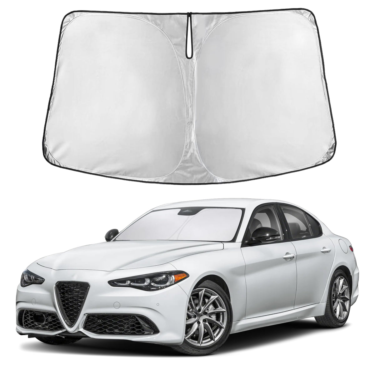 EcoNour Car Windshield Sun Shade, Front Window Sun Blocker for SUVs,Sedan Jansha Store