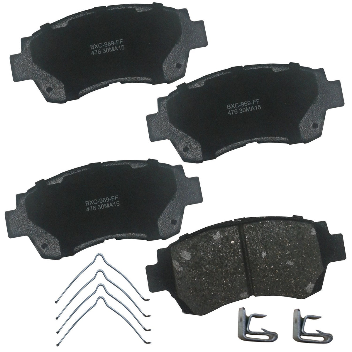 Bendix Premium SBC436A Ceramic Front Brake Pads for Toyota 4Runner 2002-2001, Hilux 2004, Tacoma 1998-1995 Jansha Store