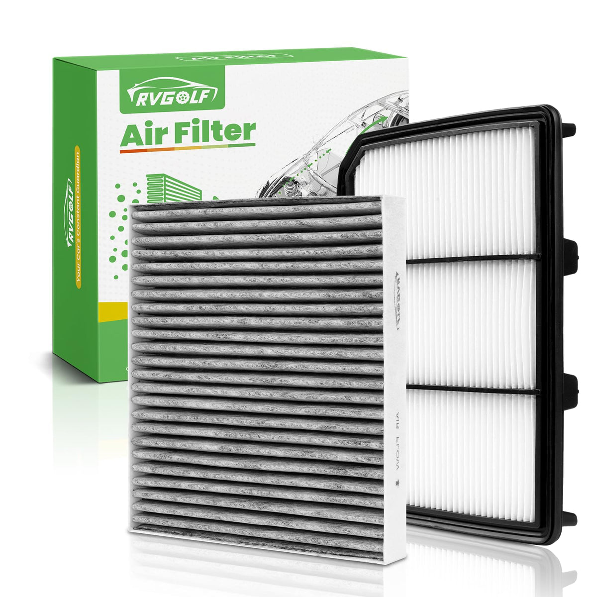 Not for Hybrid, Engine+Cabin Air Filter Fit 2015-2019 Sonata 2.4L (Gas) Jansha Store