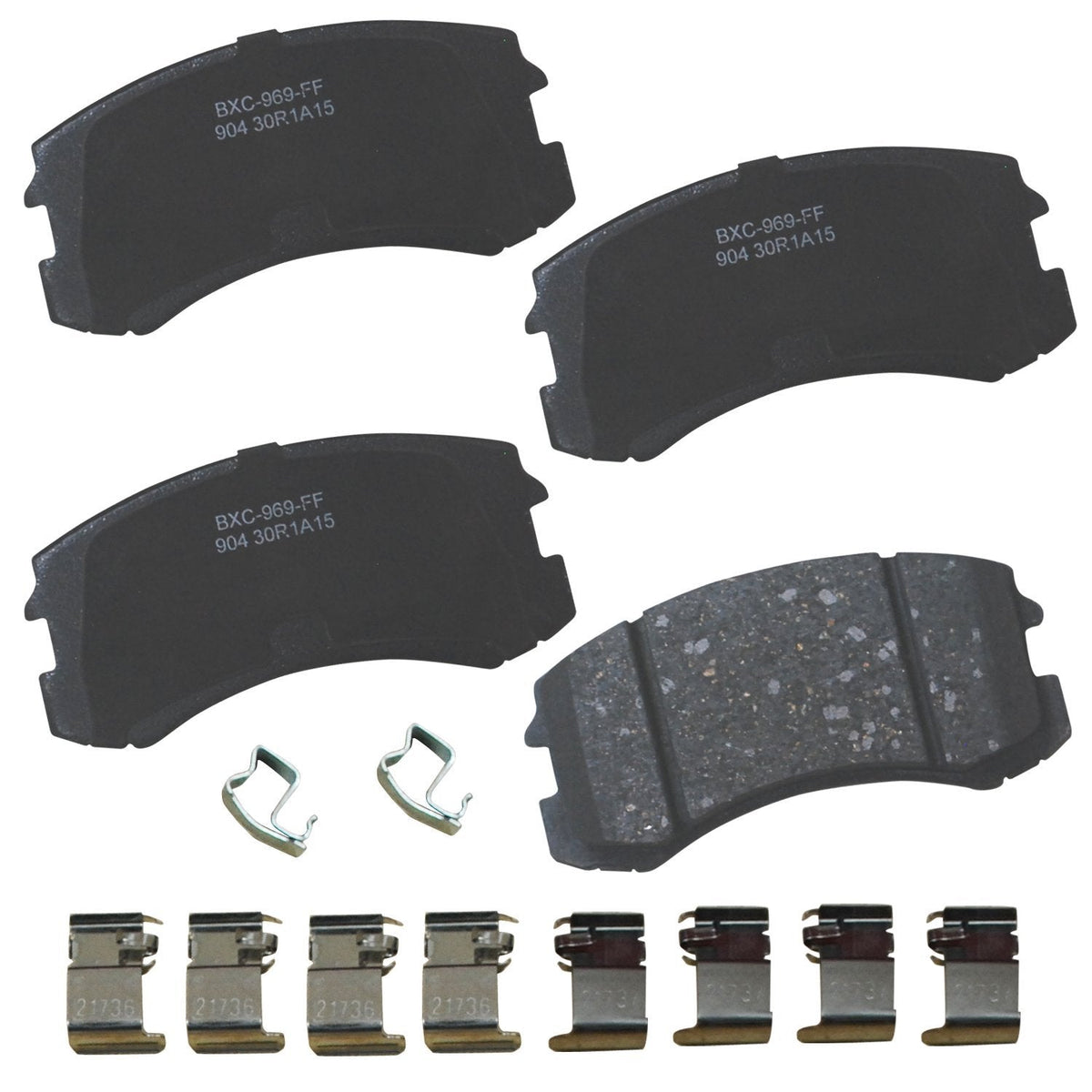 Bendix Premium SBC436A Ceramic Front Brake Pads for Toyota 4Runner 2002-2001, Hilux 2004, Tacoma 1998-1995 Jansha Store