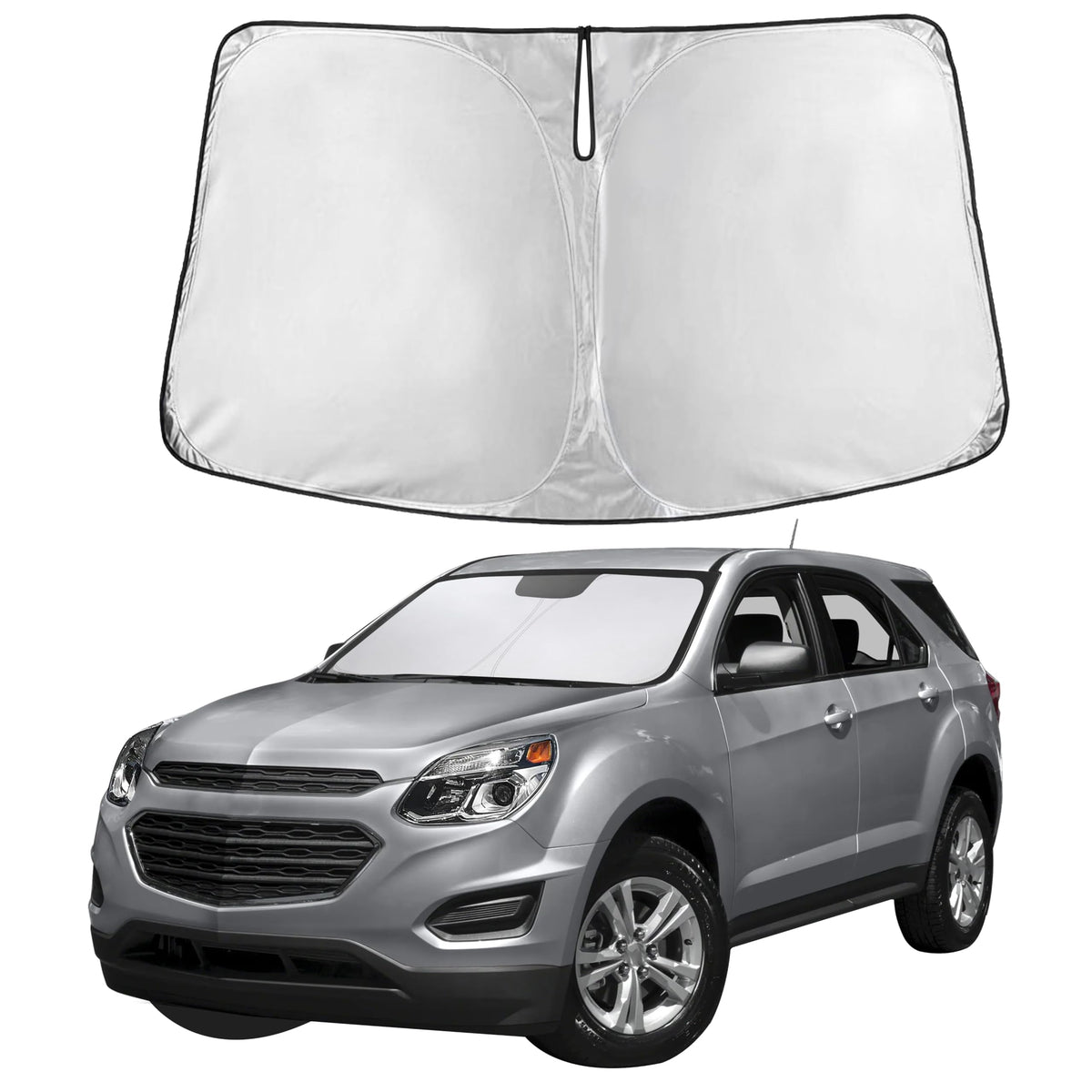 Autovir Windshield Sun Shade, Foldable Car Window Shades, 280T Visor Shade Jansha Store