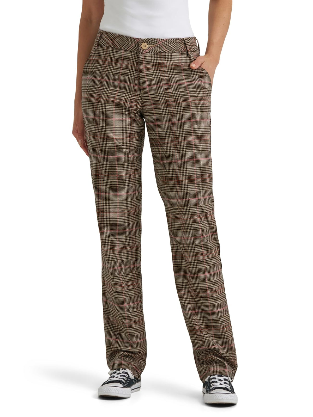 Lee Women's Wrinkle Free Relaxed Fit Straight Leg Pant Jansha Store
