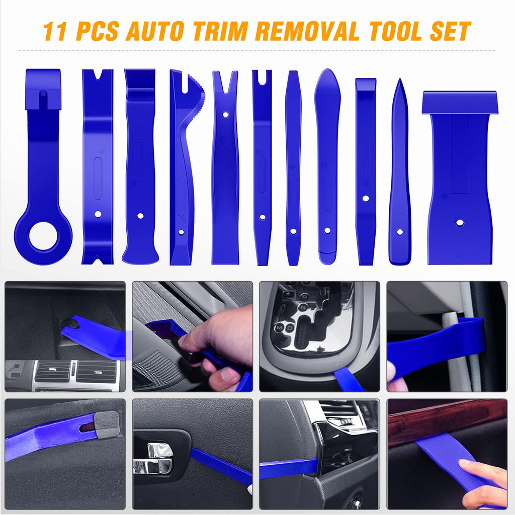 GOOACC 240PCS Bumper Retainer Clips Car Plastic Rivets Fasteners Push Retainer Kit 12 Popular Sizes Auto Push Pin Rivets Set -Door Trim Panel Fender Clips for GM Ford Toyota Honda Chrysler Jansha Store