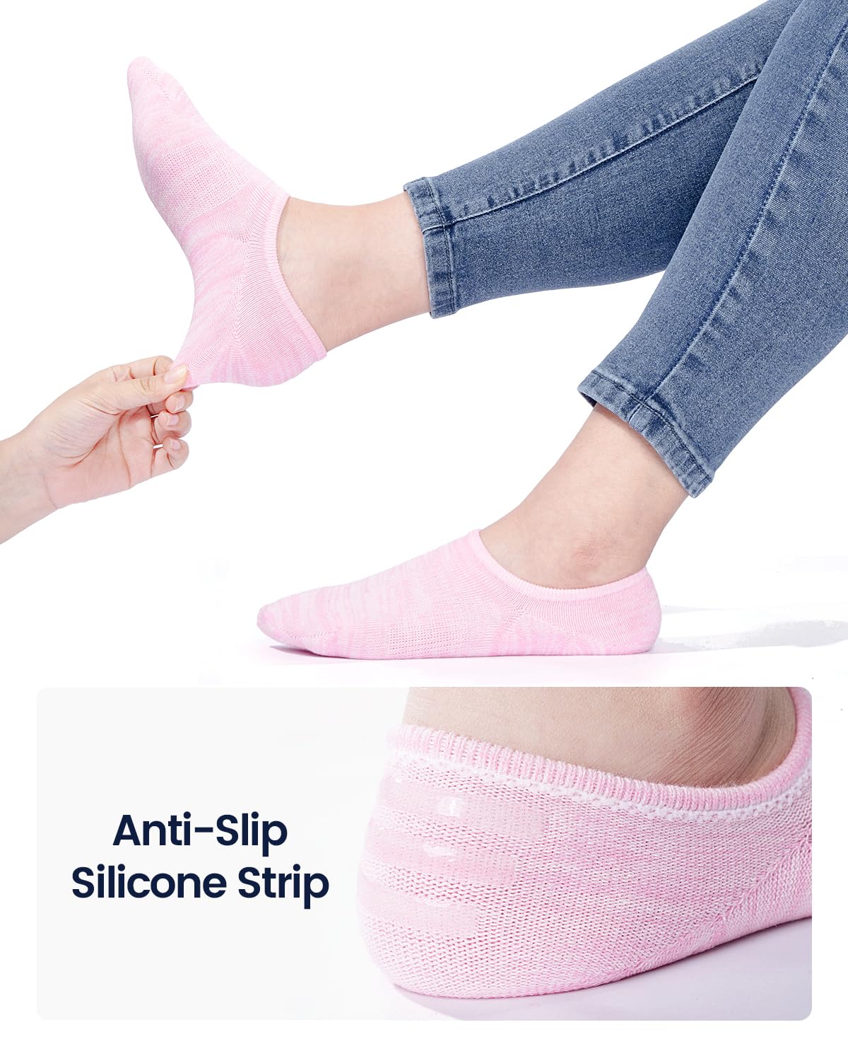 IDEGG Women & Men No Show Low Cut Anti‑Slip Casual Sports Running Socks Jansha Store