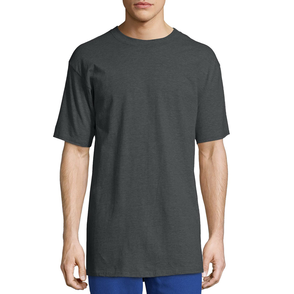Hanes Men's Beefy-T T-Shirt, Heavyweight Cotton T-Shirts for Men, 1 or 2 Pack, Men's Tees (Tall Jansha Store
