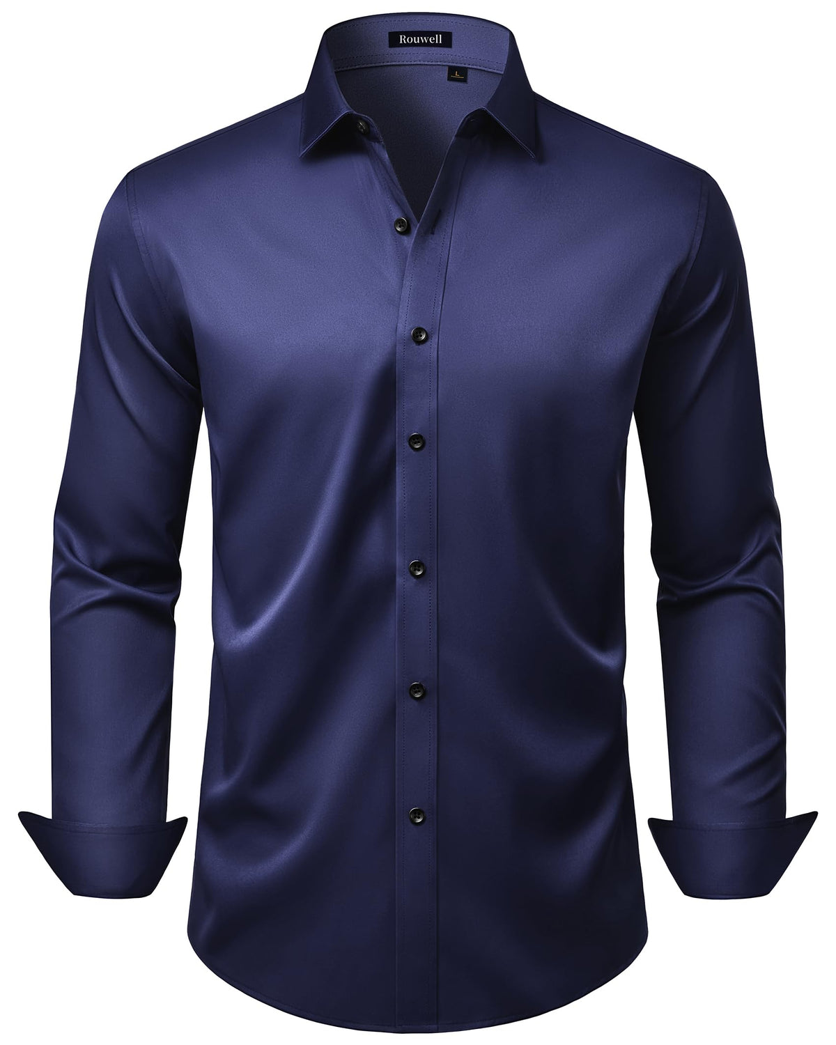 Mens Wrinkle Free Dress Shirts Regular Fit Business Button Down Shirt Formal Long Sleeve Wedding Stretch Shirts Jansha Store
