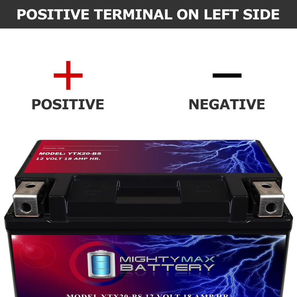 Mighty Max Battery YTX14-BS - 12 Volt 12 AH, 200 CCA, Rechargeable Maintenance Free SLA AGM Motorcycle Battery Jansha Store