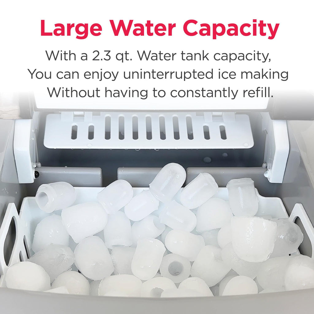 Frigidaire 26 Lbs per Day Portable Compact Maker, Ice Making Machine, Stainless, Medium Jansha Store