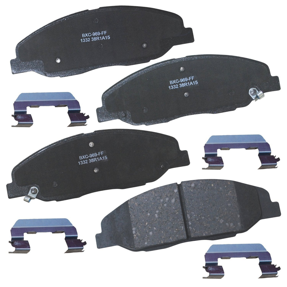 Bendix Premium SBC436A Ceramic Front Brake Pads for Toyota 4Runner 2002-2001, Hilux 2004, Tacoma 1998-1995 Jansha Store