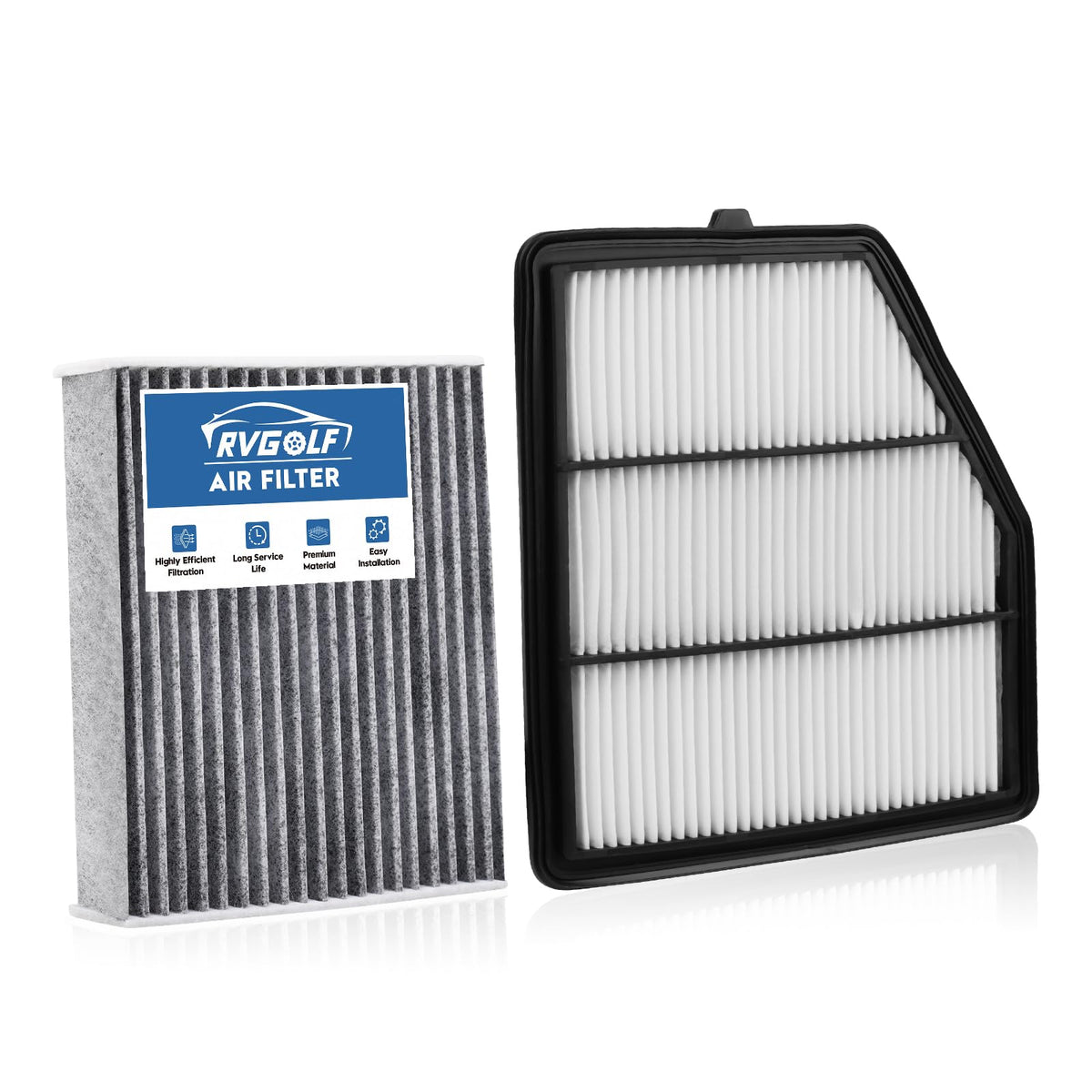 Not for Hybrid, Engine+Cabin Air Filter Fit 2015-2019 Sonata 2.4L (Gas) Jansha Store