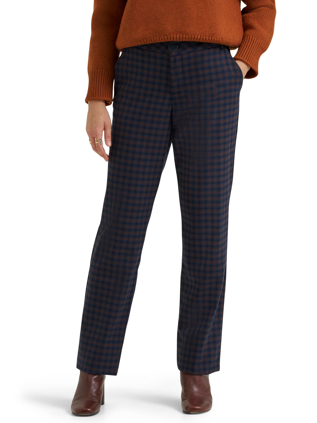 Lee Women's Wrinkle Free Relaxed Fit Straight Leg Pant Jansha Store
