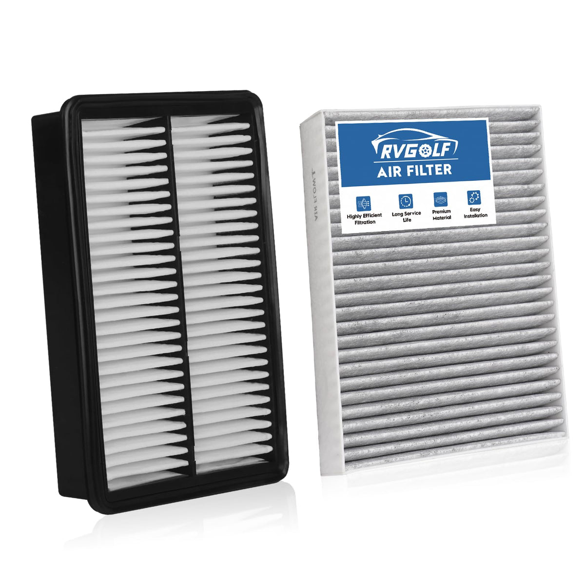 Not for Hybrid, Engine+Cabin Air Filter Fit 2015-2019 Sonata 2.4L (Gas) Jansha Store