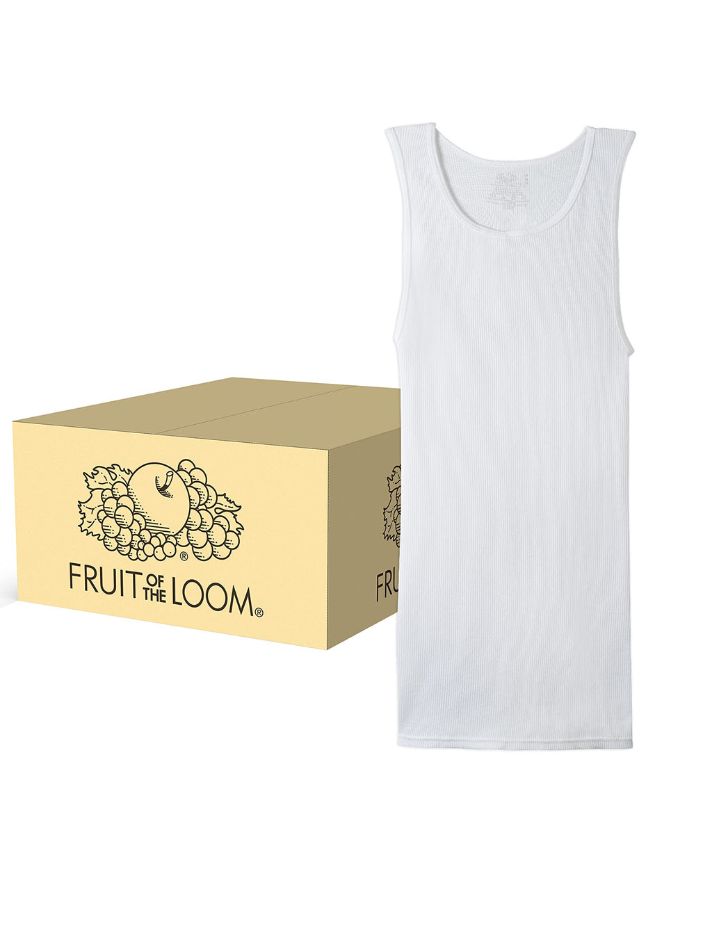 Fruit of the Loom Men's Sleeveless Tag Free Moisture Wicking Tank A-Shirt Jansha Store