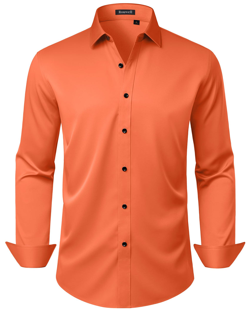 Mens Wrinkle Free Dress Shirts Regular Fit Business Button Down Shirt Formal Long Sleeve Wedding Stretch Shirts Jansha Store
