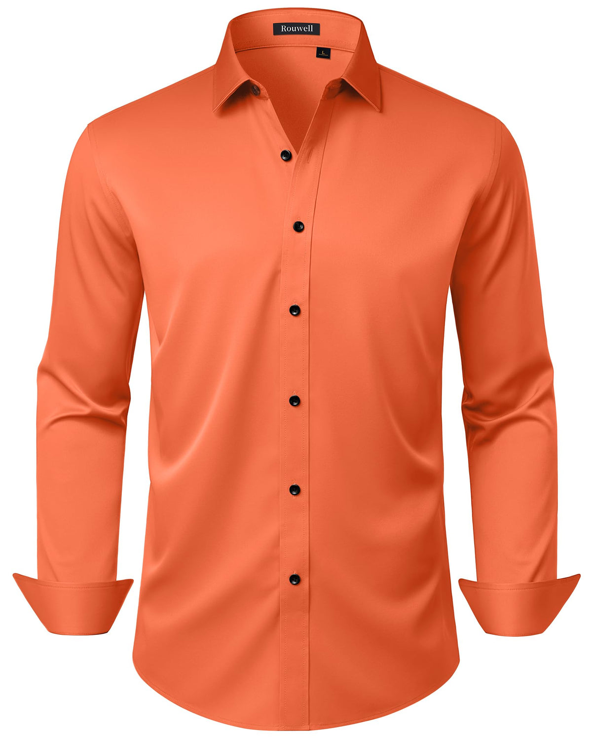 Mens Wrinkle Free Dress Shirts Regular Fit Business Button Down Shirt Formal Long Sleeve Wedding Stretch Shirts Jansha Store