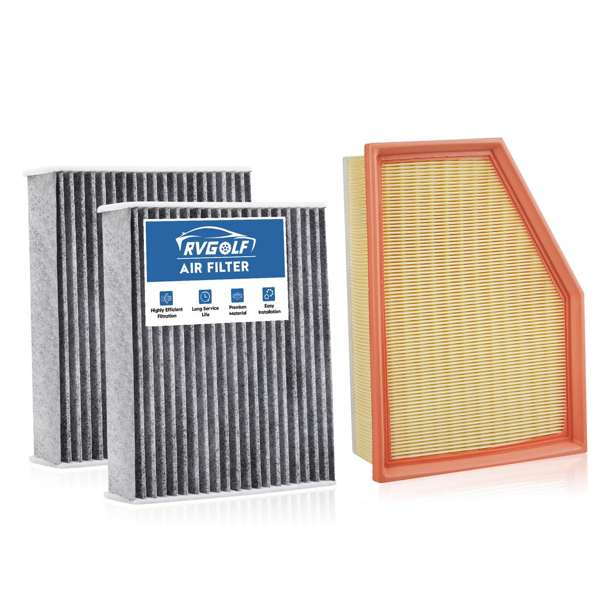 Not for Hybrid, Engine+Cabin Air Filter Fit 2015-2019 Sonata 2.4L (Gas) Jansha Store