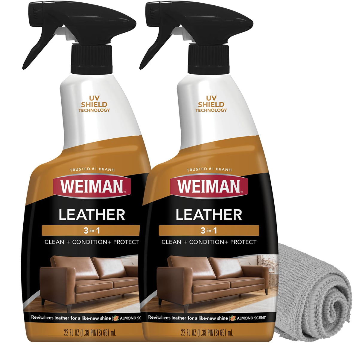 Weiman Leather Cleaner, Conditioner & Protector, Car Interior & Furniture Jansha Store
