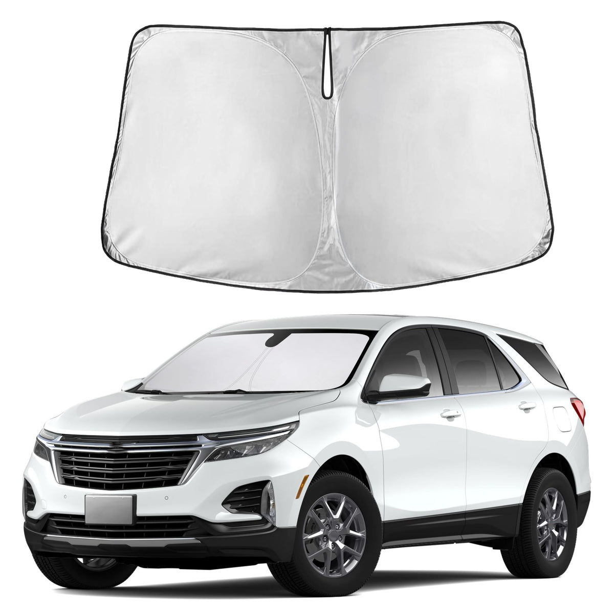 Autovir Windshield Sun Shade, Foldable Car Window Shades, 280T Visor Shade Jansha Store