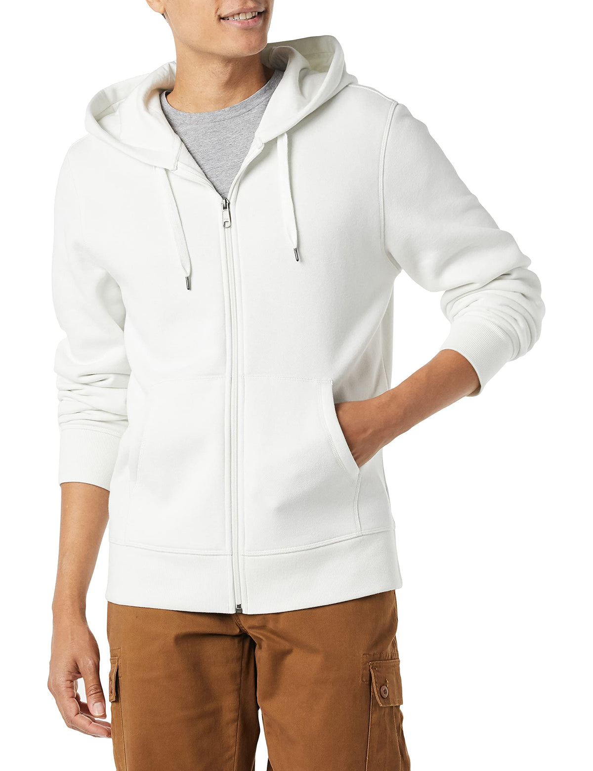 Amazon Essentials Men's Full-Zip Fleece Hoodie Sweatshirt (Available in Big & Tall) Jansha Store