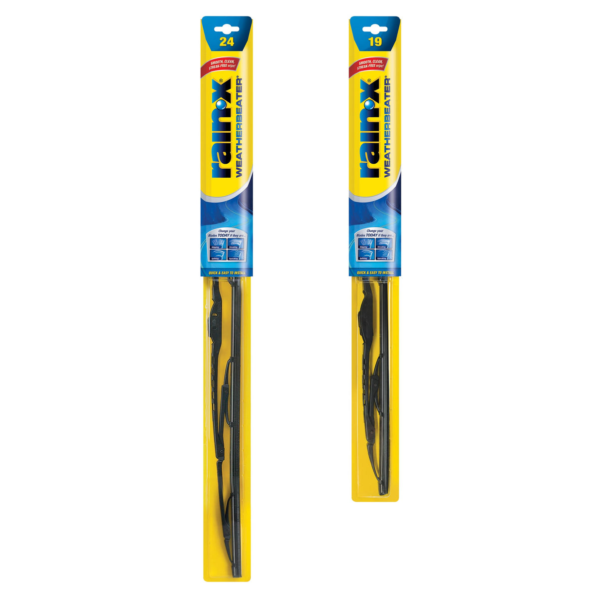 Rain-X 820149 WeatherBeater Wiper Blades, 22" Windshield Wipers (Pack of 2), Automotive Replacement Windshield Wiper Blades That Meet Or Exceed OEM Quality And Durability Jansha Store