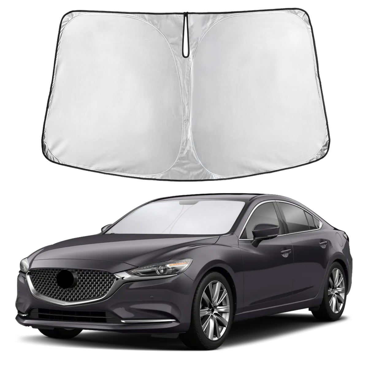 EcoNour Car Windshield Sun Shade, Front Window Sun Blocker for SUVs,Sedan Jansha Store