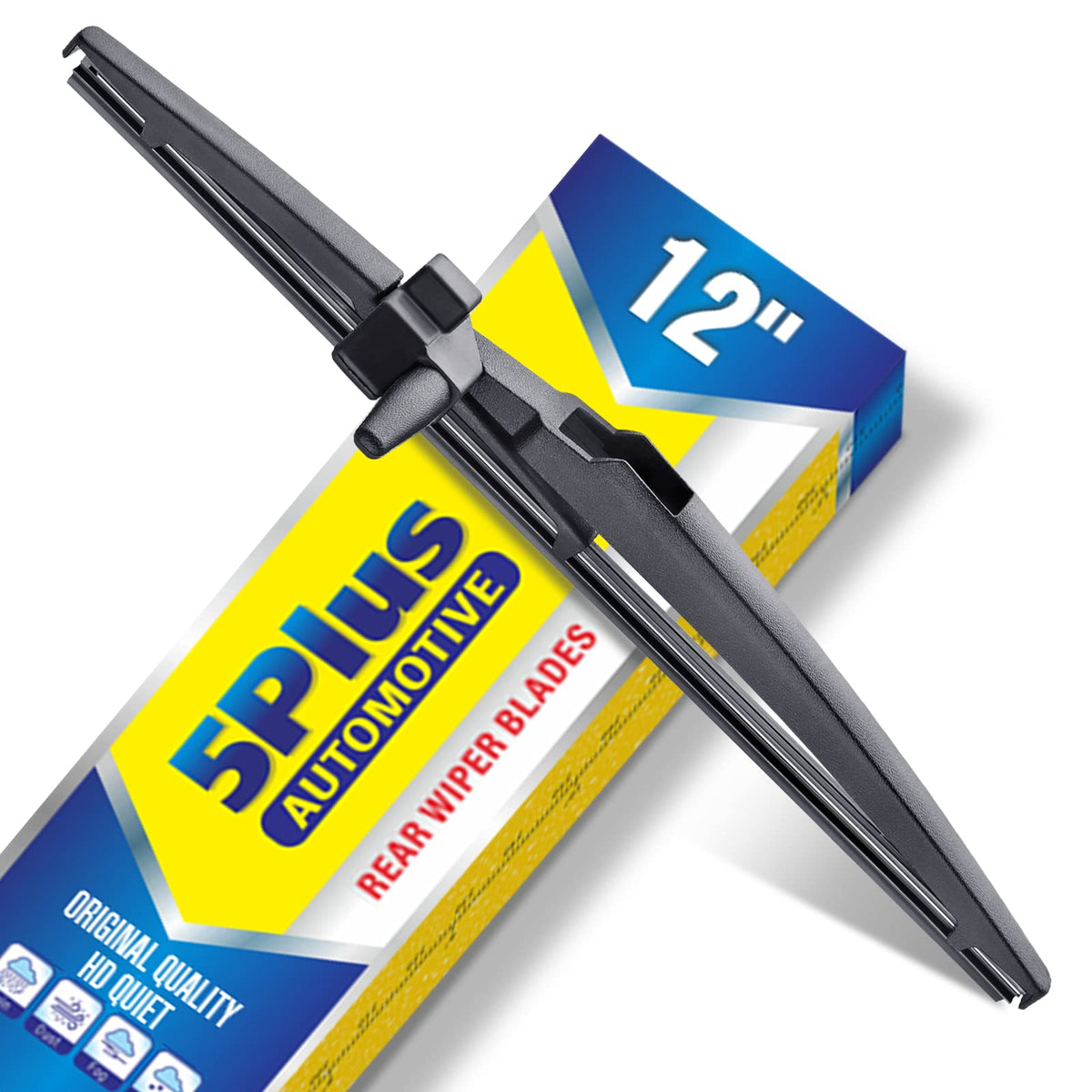 5 PLUS RearQuiet 12 Inch Rear Wiper Blade,OEM Replacement Rear Window Wiper Jansha Store
