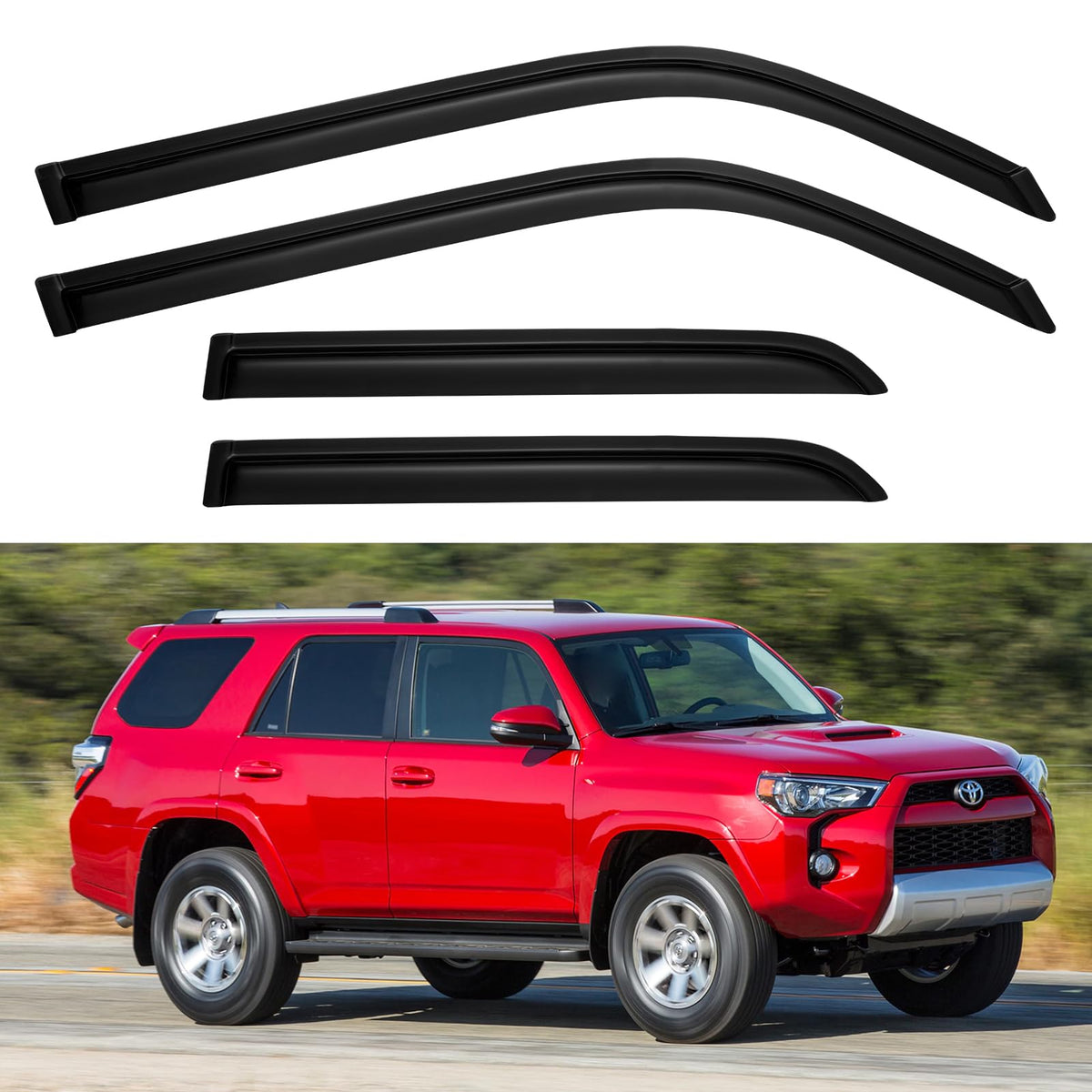 Window Visors Rain Guards for 2015-2026 Ford F150 Crew/SuperCrew Cab Jansha Store