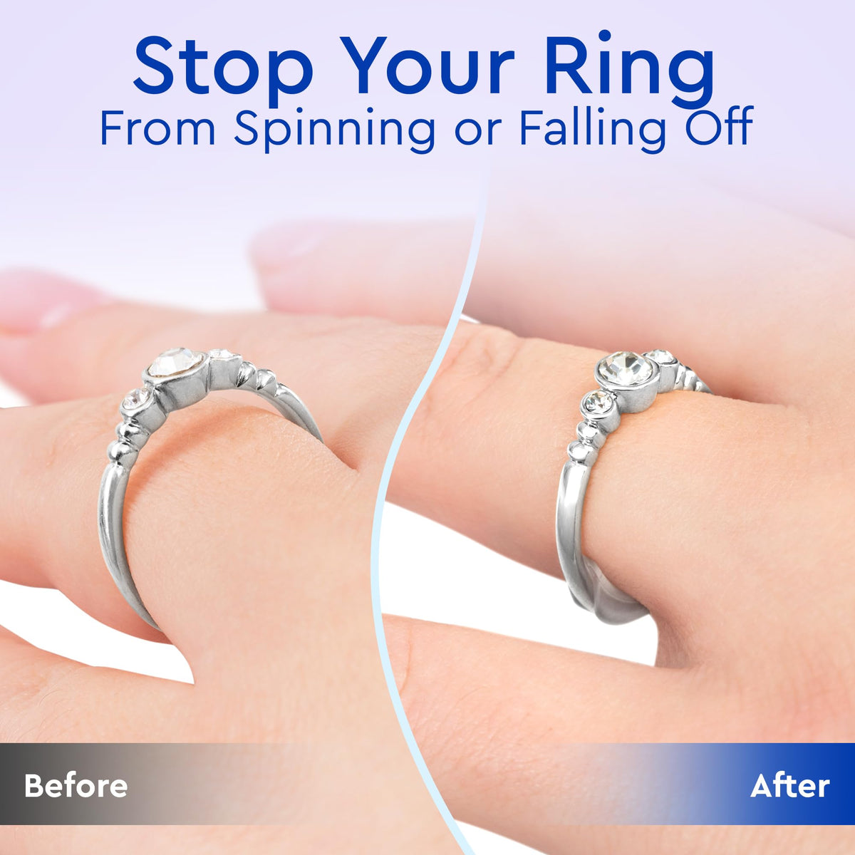 Ring Sizers for Loose Rings – Clip Ring Adjusters in 8 Sizes, Fits Flat Bands Up to 8 mm, Invisible Ring Guards for Women & Men Jansha Store