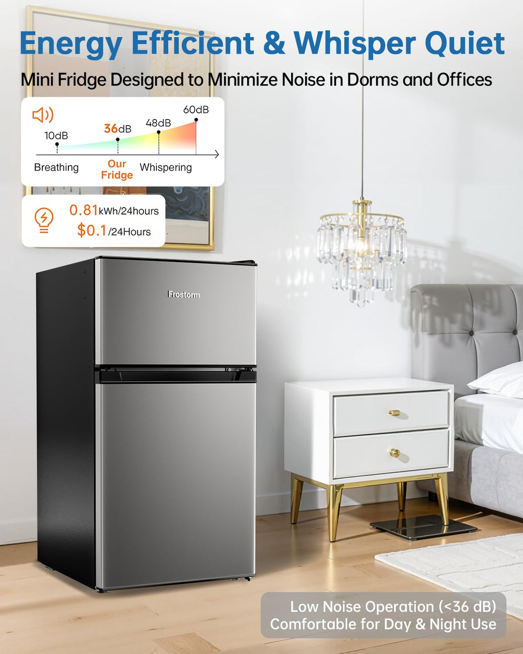 3.2 Cu Ft Mini Fridge with Freezer, Single Door Upright Freezer Jansha Store