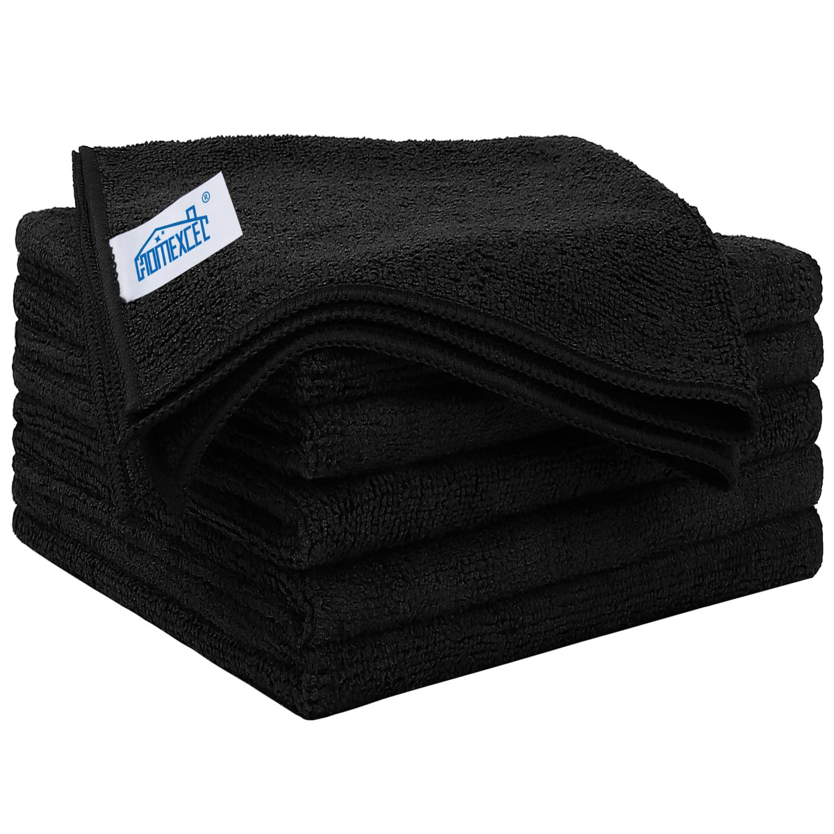 HOMEXCEL Microfiber Cleaning Cloth 12 Pack, 12.5 x 12.5 inch Microfiber Towels for Cars, Ultra Absorbent Washing Cloth, Lint Free Streak Free Cleaning Rags for Car, Kitchen, and Window (Grey) Jansha Store