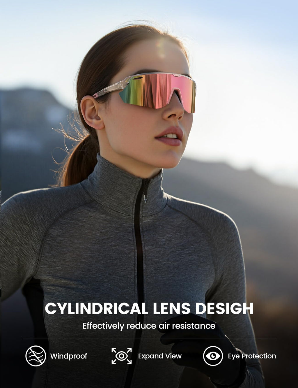 Lamicall 24g Polarized Sports Sunglasses for Men Women - UV400 Protection Sun Glasses for Baseball Running Cycling Fishing Jansha Store