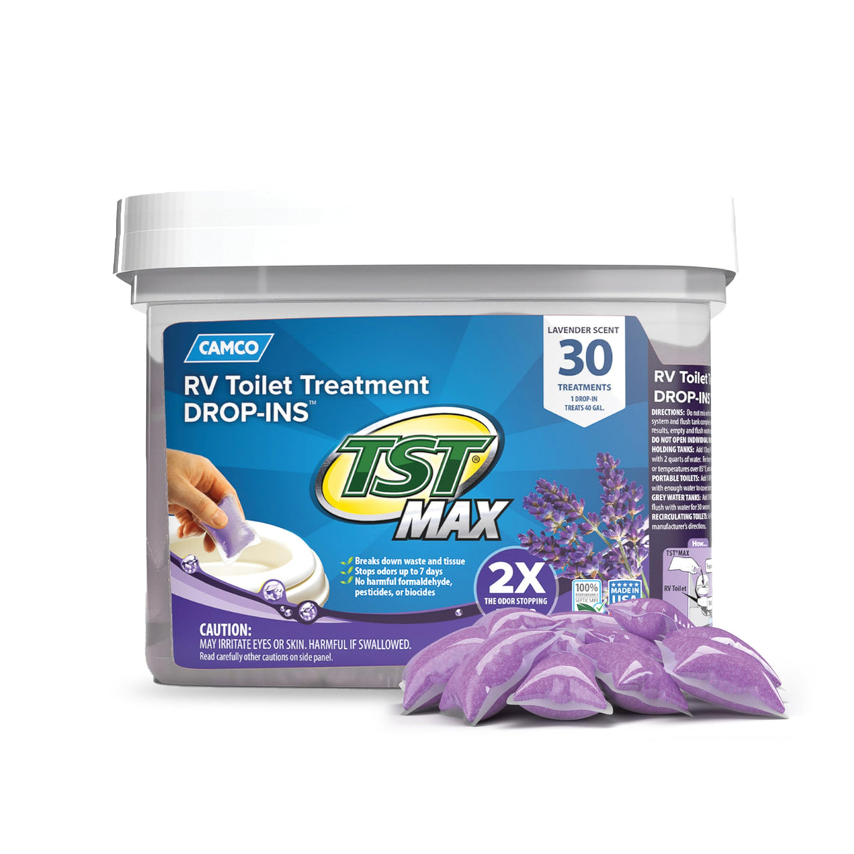 Camco TST MAX RV Toilet Treatment Drop-INs - Orange 30-pk - Made in the USA Jansha Store