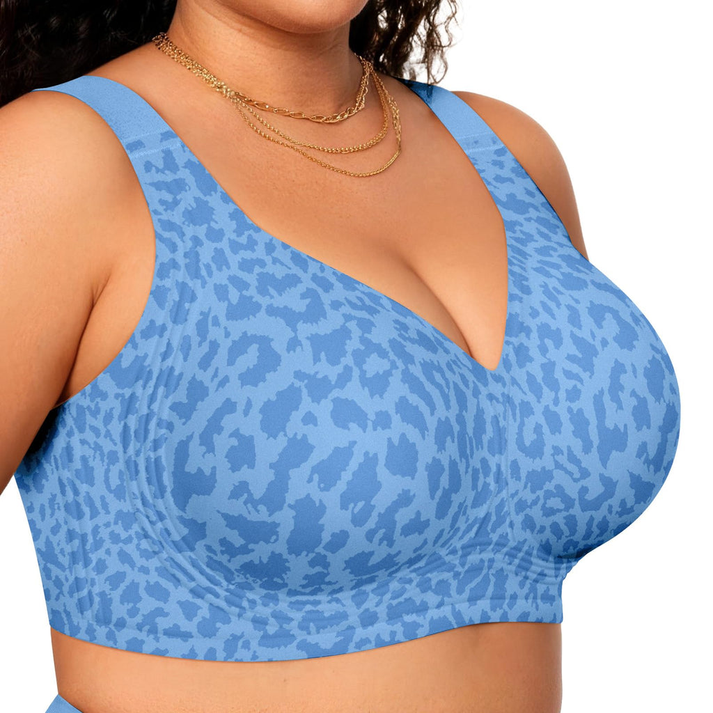 OEAK Womens Wireless Jelly Bras Plus Size Support Push Up Comfortable Bra Jansha Store