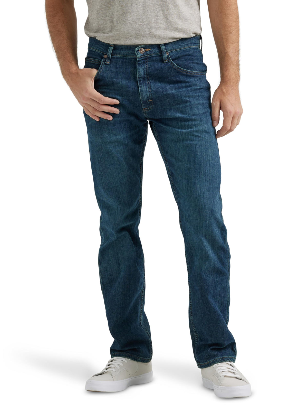Wrangler Authentics Men's Classic 5-Pocket Regular Fit Flex Jean Jansha Store