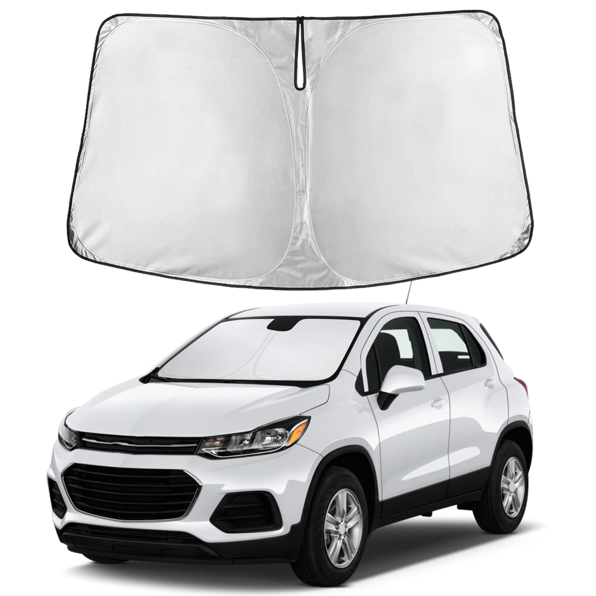 Autovir Windshield Sun Shade, Foldable Car Window Shades, 280T Visor Shade Jansha Store