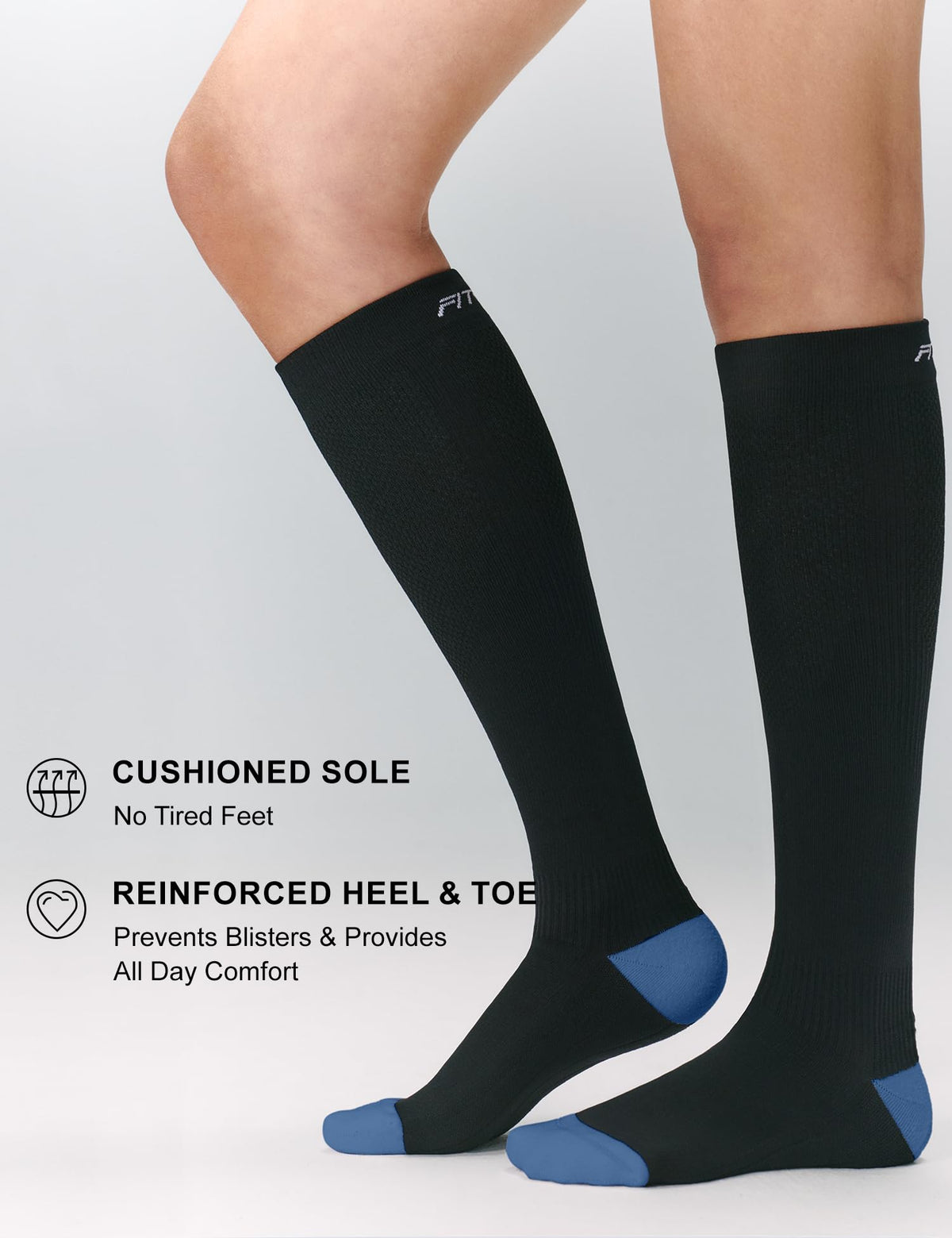 FITRELL 3 Pairs Compression Socks for Women and Men 20-30mmHg-Circulation Support Socks Jansha Store