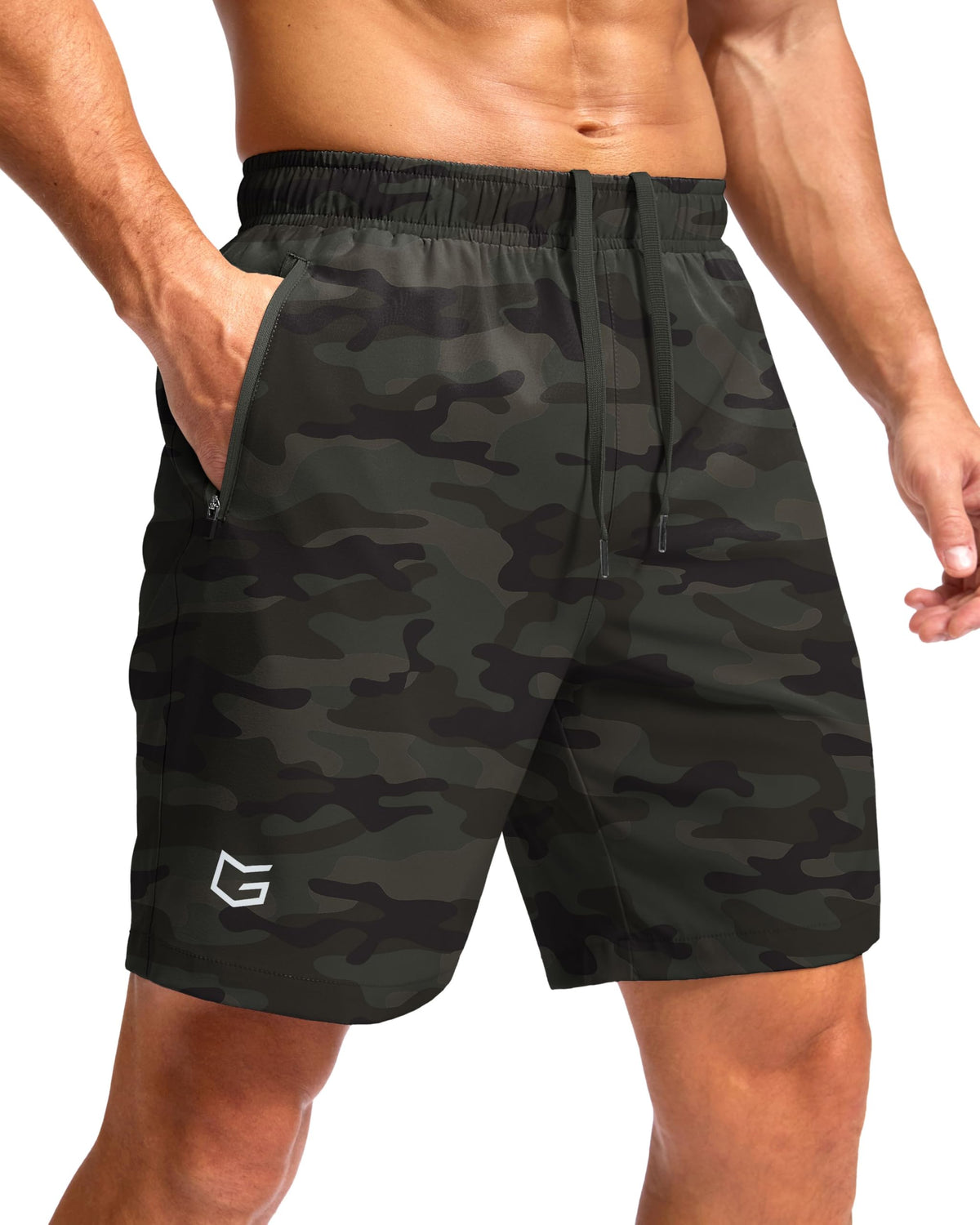 G Gradual Men's Athletic Running Shorts with 2 Zipper Pockets 7"/ 5"/ 9" Jansha Store