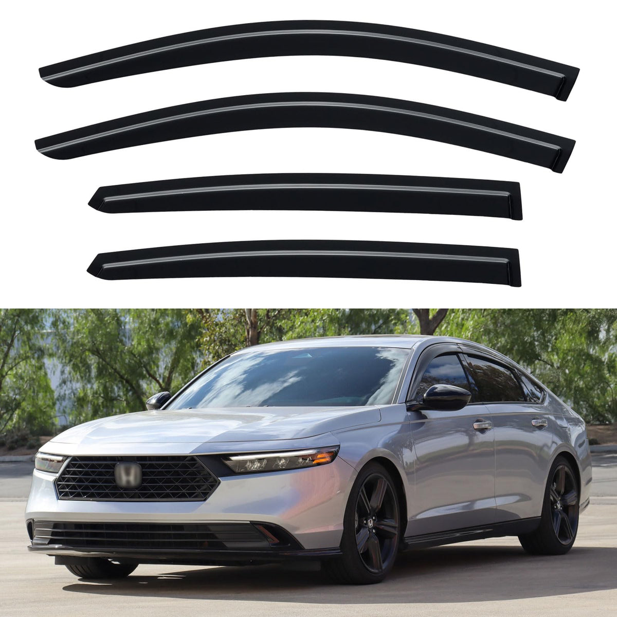 Window Visors Rain Guards for 2015-2026 Ford F150 Crew/SuperCrew Cab Jansha Store