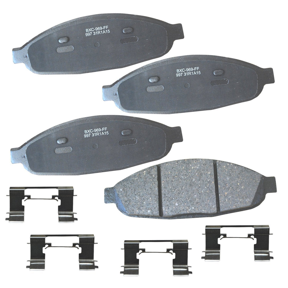 Bendix Premium SBC436A Ceramic Front Brake Pads for Toyota 4Runner 2002-2001, Hilux 2004, Tacoma 1998-1995 Jansha Store